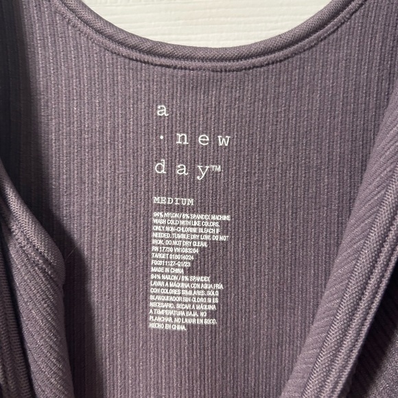 Target Women's Ribbed Tank Top in Dusty Mauve - Picture 2 of 2